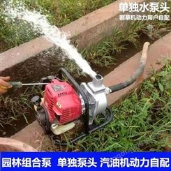 鱼塘换水抽水泵 自吸抽水机 4寸手拉启动动汽油水泵汽油喷灌设备