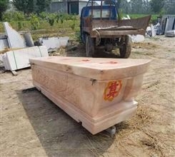 花岗岩石棺 陵园雕刻 传统迁坟石棺材厂家可以加工定做 抗腐蚀性强